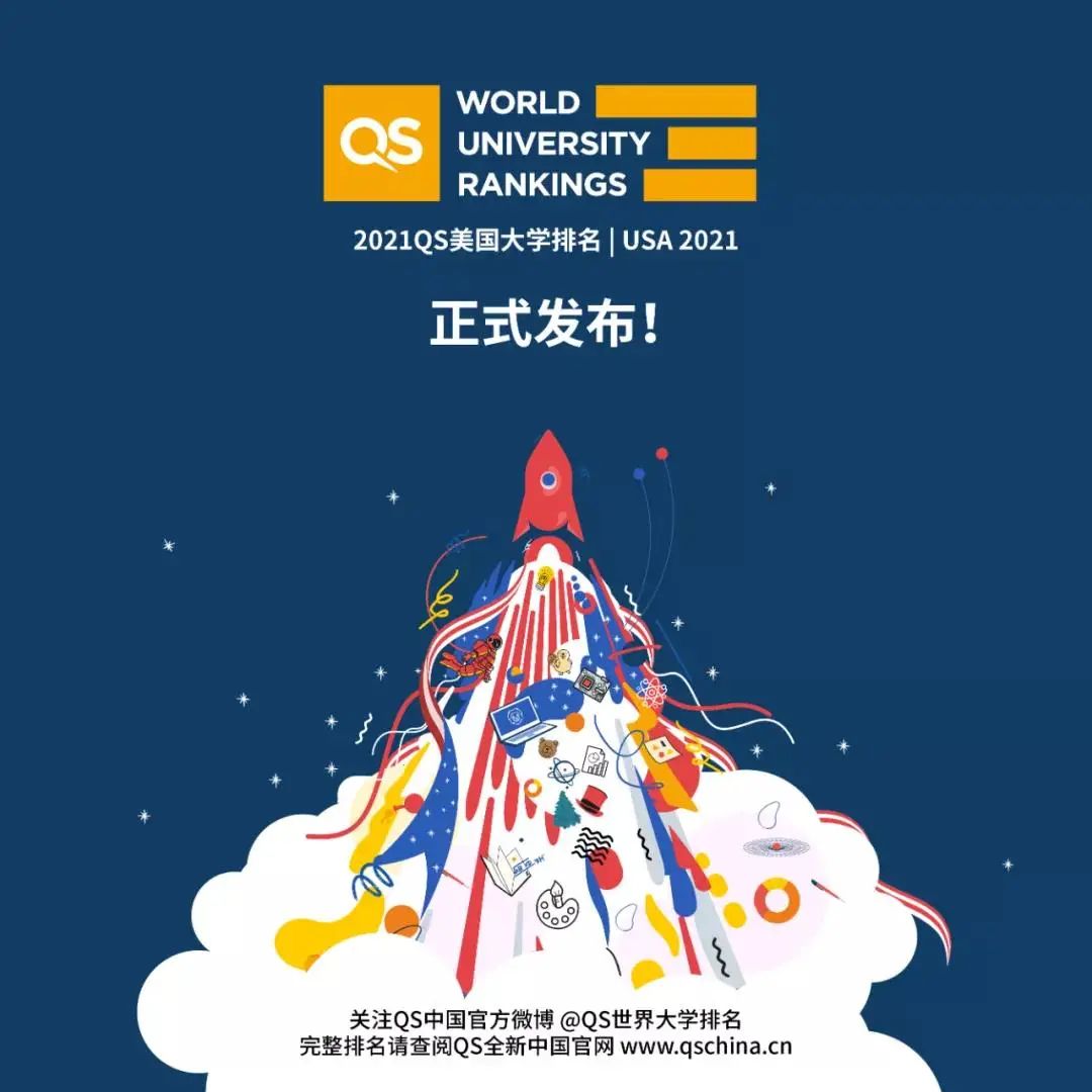 QS2021 美国大学排名公布啦！ 